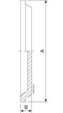 Blank 76.1 mm Bearbejdet 1.4404 (316L) BS 4825