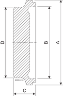 Blind DN25 H3 1.4404 (316L) DIN 11864-3/11853-3