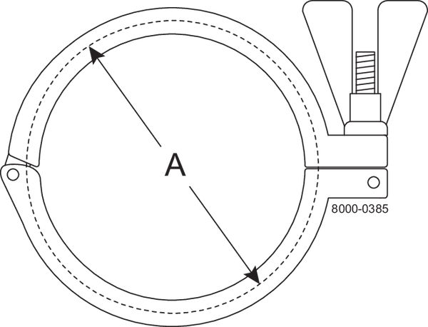 Clamp ring DN80 304 Fit to DIN