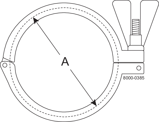 Clamp ring DN80 304 Fit to DIN