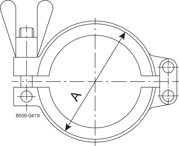 Clamp ring DN100 304 Fit to DIN