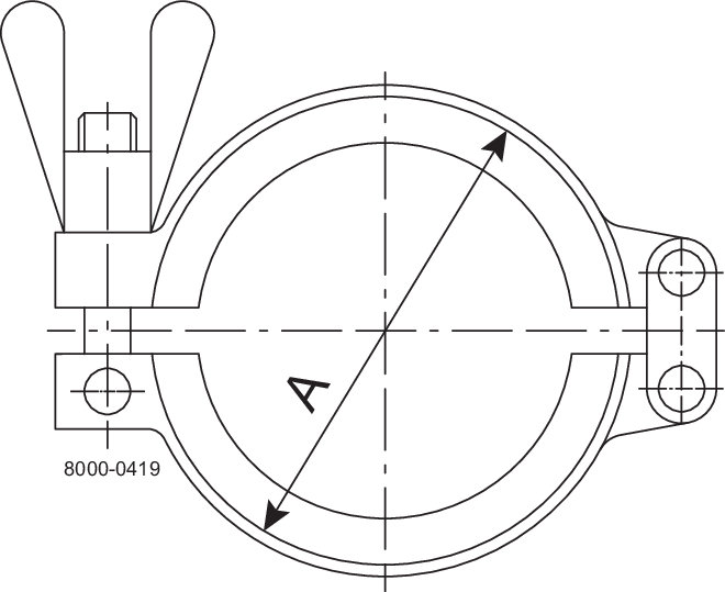 Clamp ring DN100 304 Fit to DIN