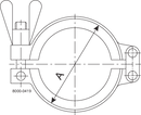 Clamp ring DN80 304 Fit to DIN