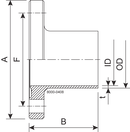 Flange BF DN125 H3 1.4404 (316L) DIN 11853-2