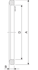 Pakning G DN75 EPDM (E) DIN 11851