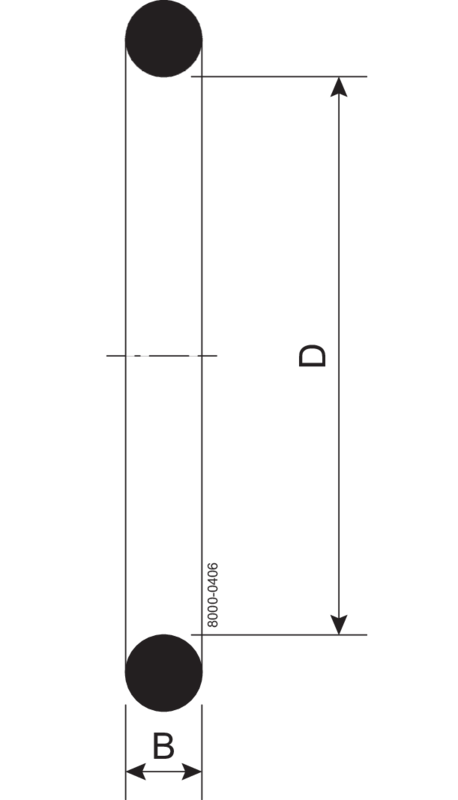 O-ring R DN15 FPM DIN 11864/11853