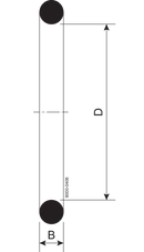 O-ring R DN20 FPM DIN 11864/11853