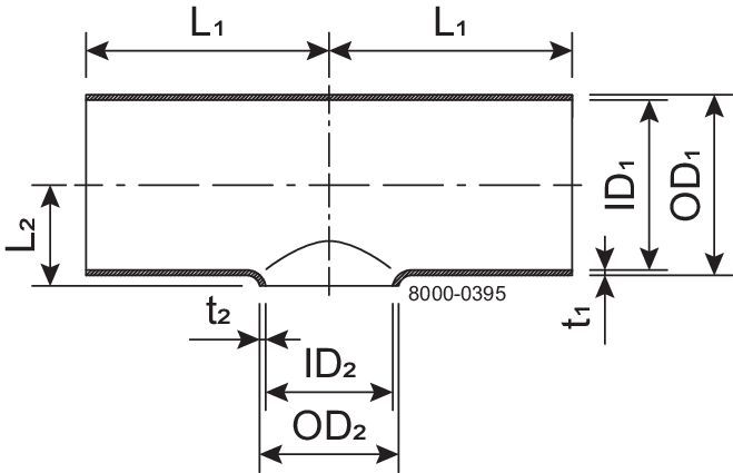 Tee RTK DN80 DN32 HSF2 1.4307 (304L) DIN 11852 EN 10374-A