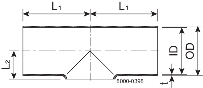 Tee TK DN200 HSF3 1.4404 (316L) DIN 11852 EN 10374-A