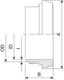 Liner SD DN15 HSF0 1.4404 (316L) DIN 11851