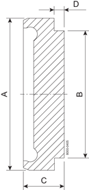 Blind DN20 H3 1.4404 (316L) DIN 11864-1/11853-1