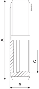 END CAP DN50 HSF0 1.4404