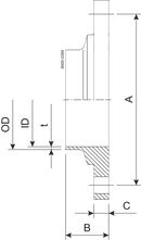 FLANGE PN16 DN50 HSF0 1.4404