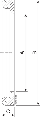 Pakning DN32 EPDM (E) Fit to DIN