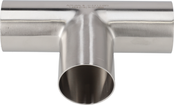 T-stykke 76.1 mm Pol 1.4307 (304L) ISO 2037
