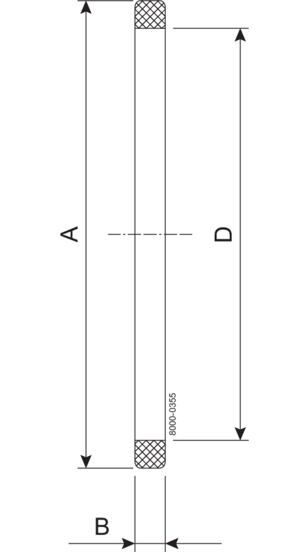 Pakningsring 25.0 mm EPDM (E) DS 720