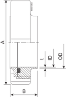 Forskruning 101.6 mm Bearbejdet 1.4404 (316L) DS 720