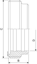 MALE PART SMS 76.1-304