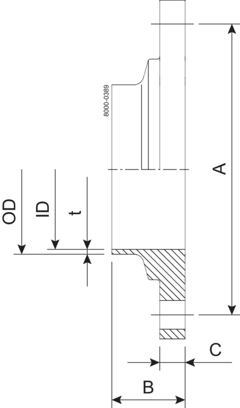 Flange NO 101.6 mm SB 1.4404 (316L) ISO 2037