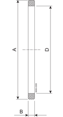Pakningsring B=5.5 104.0 mm FPM SMS French