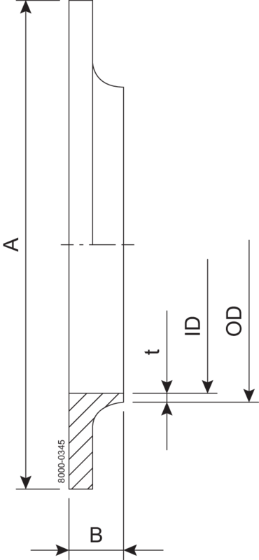 Liner Reducing 76.1 mm 63.5 mm SB 1.4404 (316L) SMS