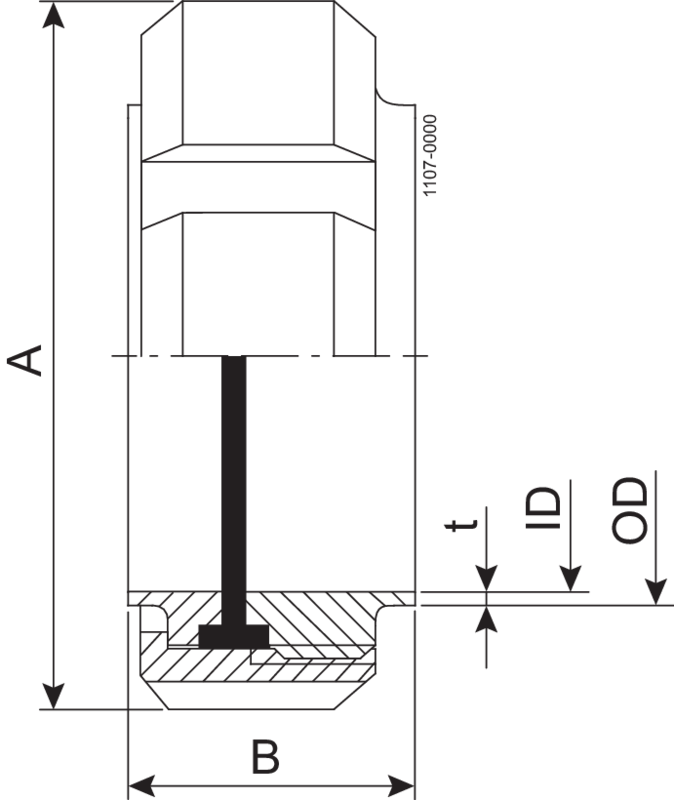 Forskruning 101.6 mm Bearbejdet 1.4404 (316L) IDF