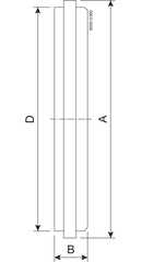 Blank 101.6 mm Bearbejdet 1.4404 (316L) IDF
