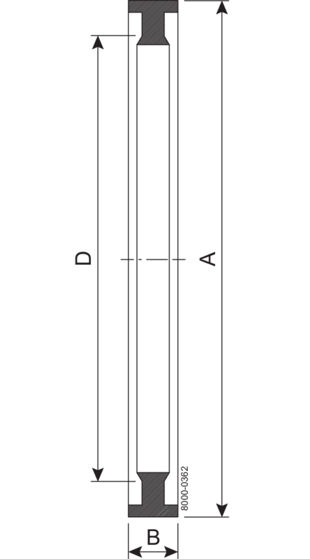 Pakningsring B=7.0 TO 9.5 25.0 mm FPM IDF