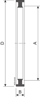 Pakningsring B=7.0 TO 9.5 101.6 mm NBR IDF