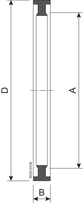 Seal ring B=7.0 TO 9.5 101.6 mm NBR IDF