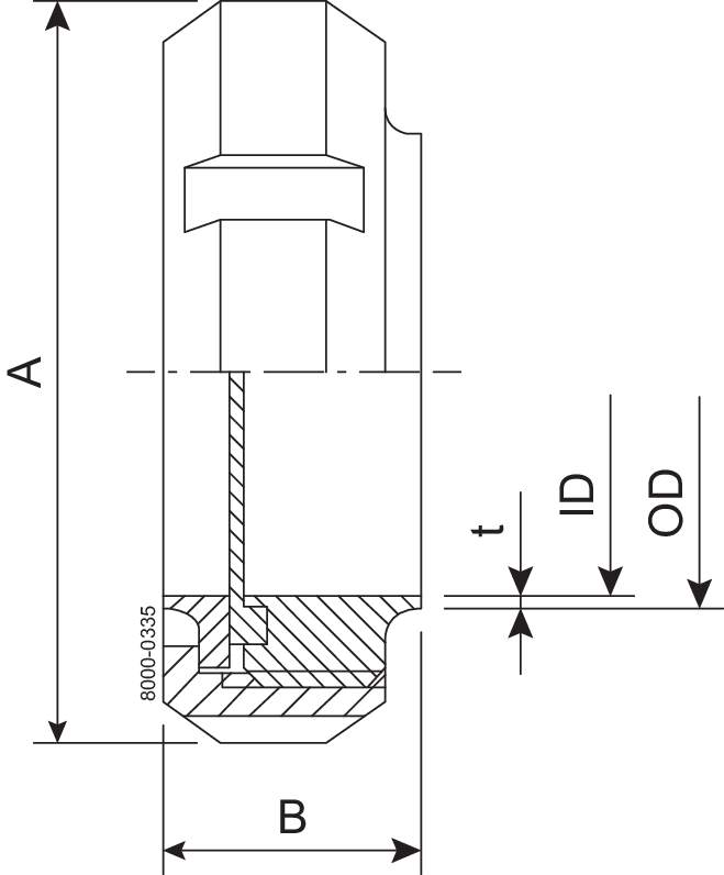 UNION COMPL SMS 25-316L-NBR