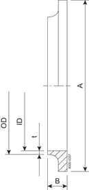 Liner SMS 32.0 mm SB 1.4404 (316L) SMS