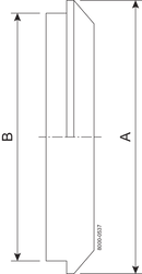 Blind omløber/slut muffe H-16A-14 gevindstuds 1.5"
