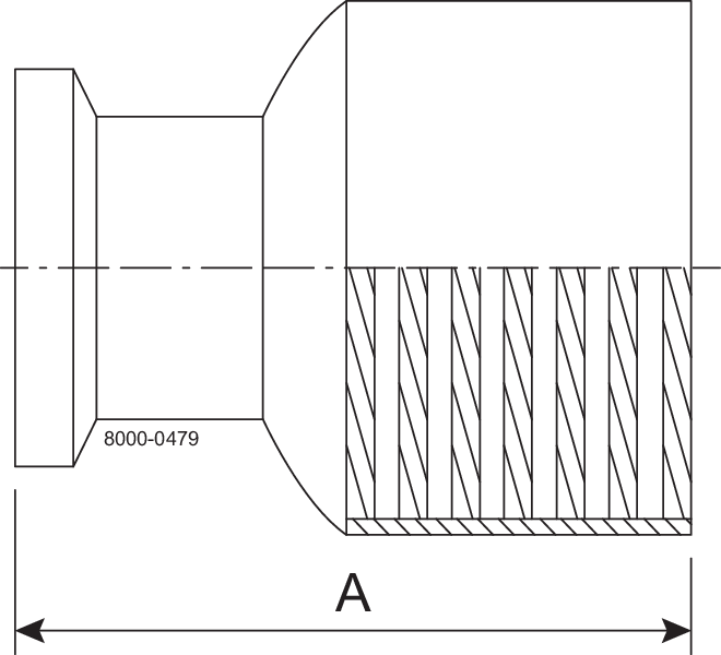 Tri-Clamp® 22MP Adapter 2" 2"