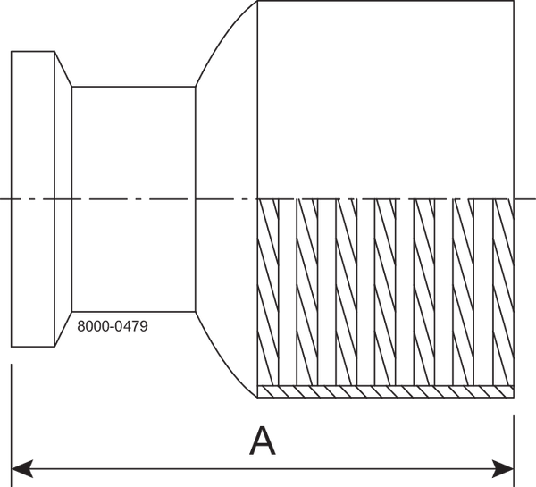 Tri-Clamp® 22MP Adapter 1" 1" #7 304 Hygienic TriClamp NPT female