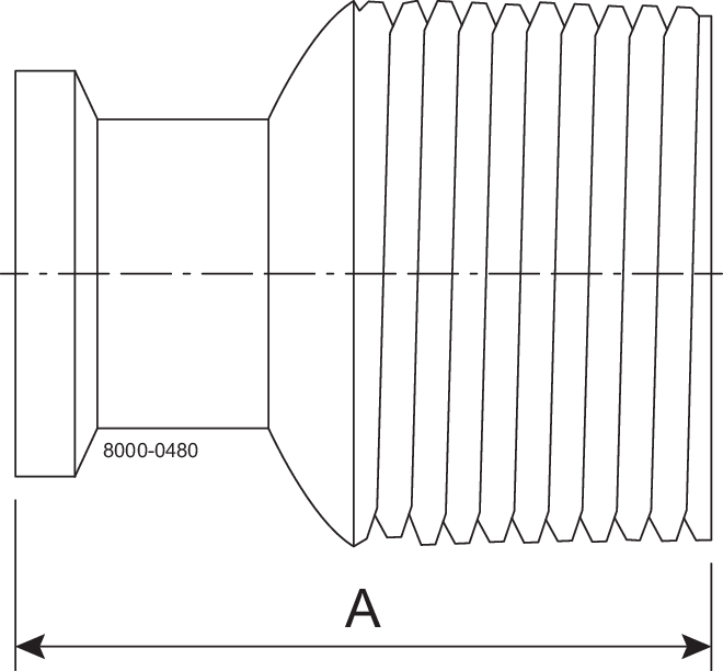 Tri-Clamp® 21MP Adapter 2" 2"