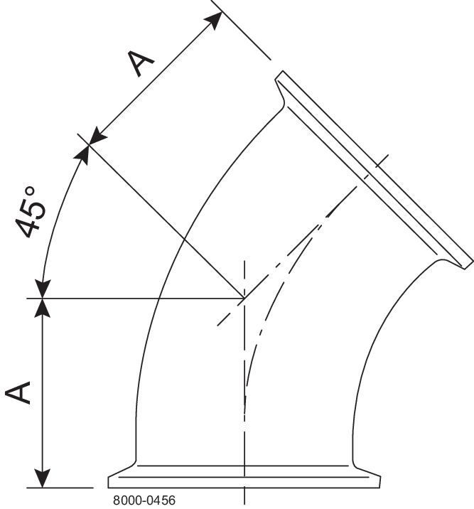 Tri-Clamp® B2KMP Bends 45 4"