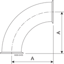 Tri-Clamp® B2CMP Bøjning 90 2"