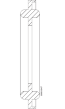 Tri-Clover® 40MPF Pakning Flanged TC 1.5" Hvid Buna (UW) Hygiejnisk Pakning