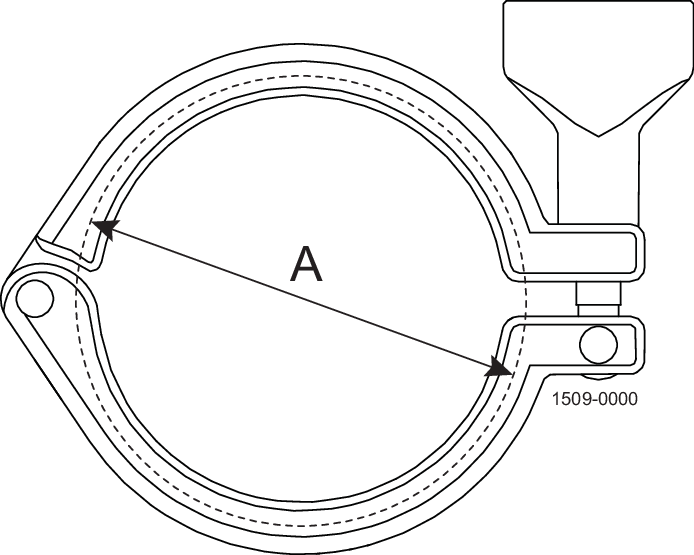 Tri-Clover® S13MHM Clamp ring 1-1.5" 304