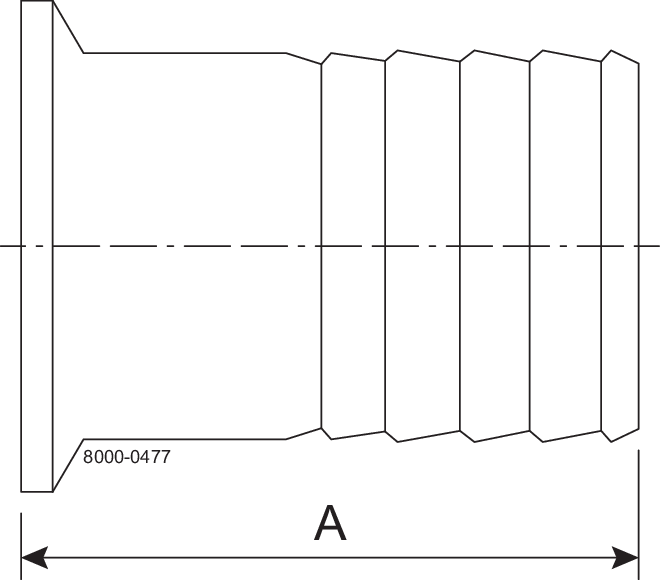 Tri-Clamp® 14MPHR Adapter 2.5" 2.5"