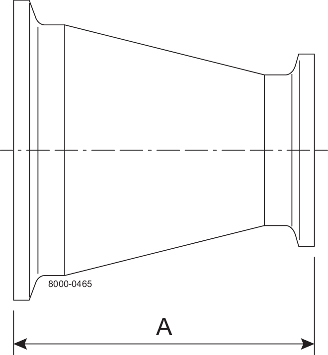 Tri-Clover® B31-14MP Concentric Reducers 2" 1.5"