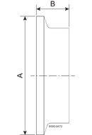 Tri-Clamp® 23BMP NPT Termometer cap 2" 1"