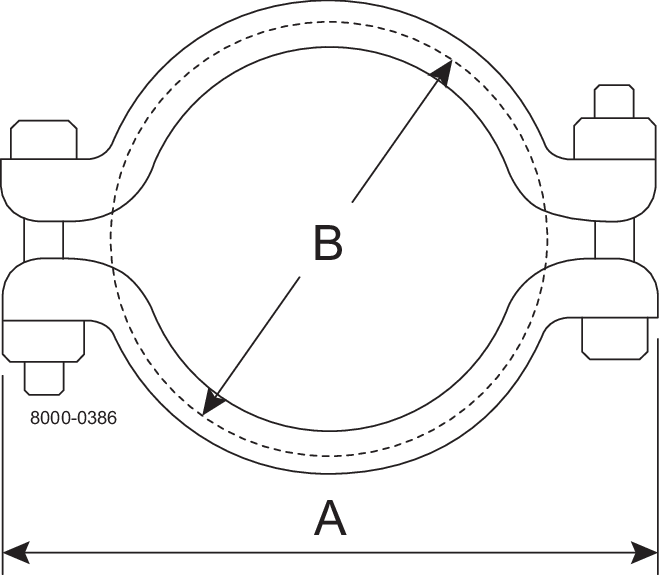 Tri-Clover® CR ALLEN Clamp ring 114.3 mm 304 Weld ends