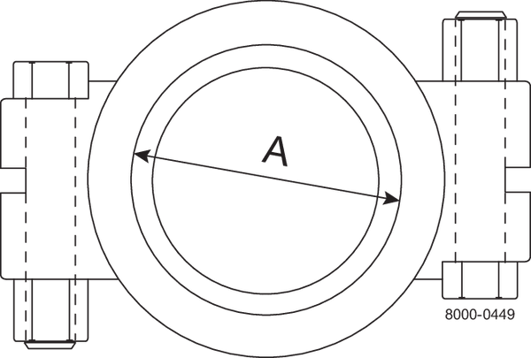 Tri-Clover® 13MHP Clamp ring High pressure 6" 304 Clamp ends