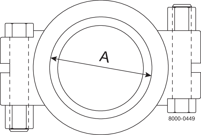 Tri-Clover® A13MHP Clamp ring 0.5-0.75" 304 Clamp ends