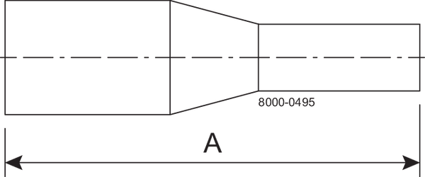 Tri-Clover® B31 Koncentriske reducer 1.5" 0.75" SF1 (PL) 316L UltraPure Svejseender