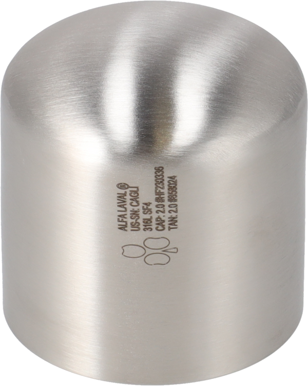 Tri-Clover® B16W End cap 0.5" SF4 (PM) 316L ASME BPE Weld ends