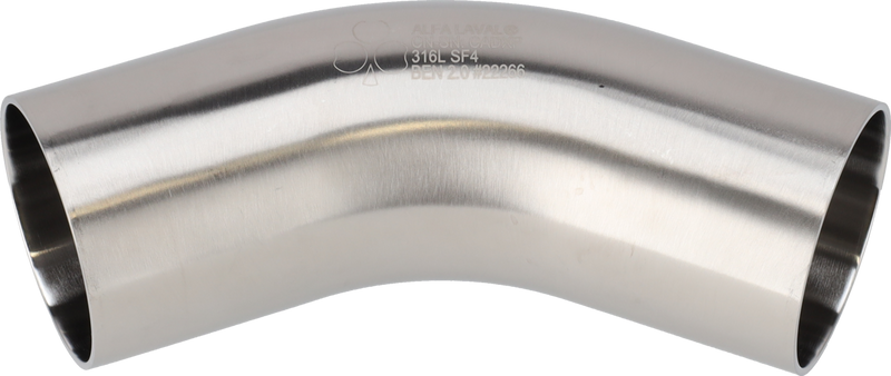 Tri-Clover® B2KS Bends 45 6" SF4 (PM) 316L ASME BPE Weld ends