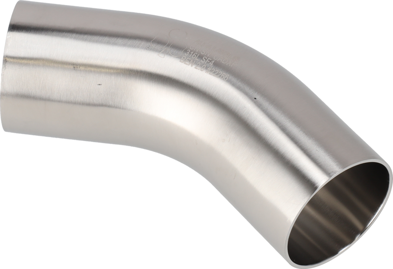 Tri-Clover® B2KS Bends 45 6" SF4 (PM) 316L ASME BPE Weld ends